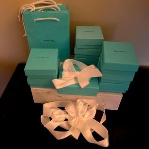 Authentic Tiffany bags and boxes
